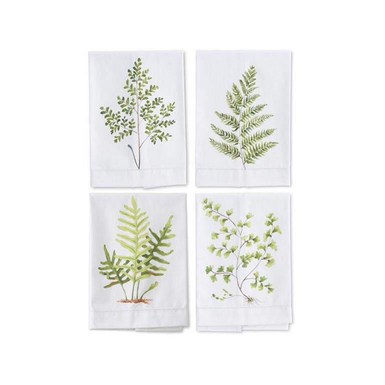 Fern Painted Guest Towels