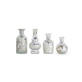 Mini Silver Mercury-Glass Bud Vases