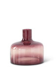 Burgundy Ombre Transparent Glass Vases