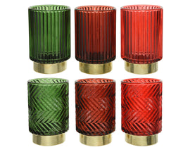 Tea Light Holders in Holiday Colors