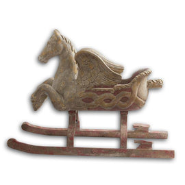Wooden Pegasus Sleigh