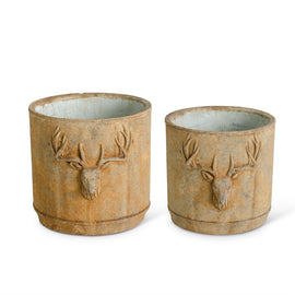 Small Elk Head Planters