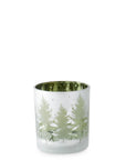 Frosted-Tree Votive Candle Holder