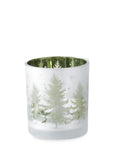 Frosted-Tree Votive Candle Holder