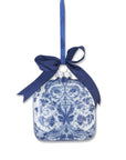 Delft-Inspired Square Ornament