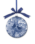 Delft-Inspired Flat Bird Design Ornament