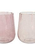 Pink Sparkle Glass Vases