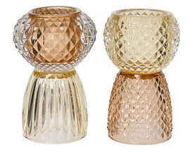 Reversible Crystal Cut Tea Light Holder