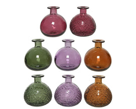 Glass Ball Vases in Assorted Colors
