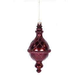 Burgundy Finial Ornament