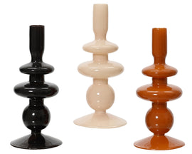 Glass Candleholders