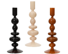 Glass Candleholders