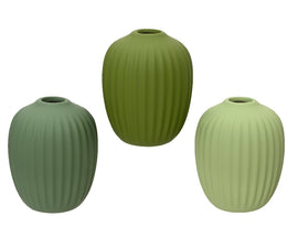 Green Stoneware Vase