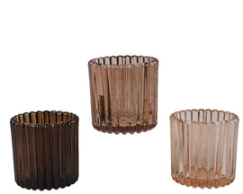 Glass Candleholders