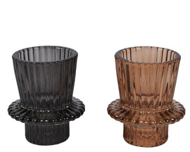 Glass Candleholders