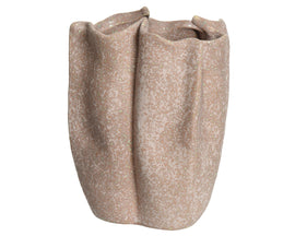 Pinched Clay Vase