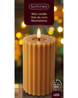LED Wick Candle In Mustard Yellow