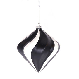 Black and White Onion Drop Ornament