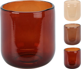 Warm Tone Glass Votive Holders