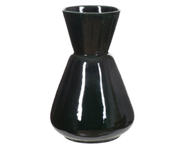 Black Vase – Short Matte Black Planter