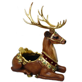 Sitting Reindeer Container