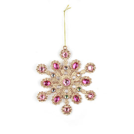 Pink and Gold Jewel Ornament