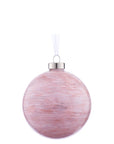 Glass Ornament in Watercolor Pink