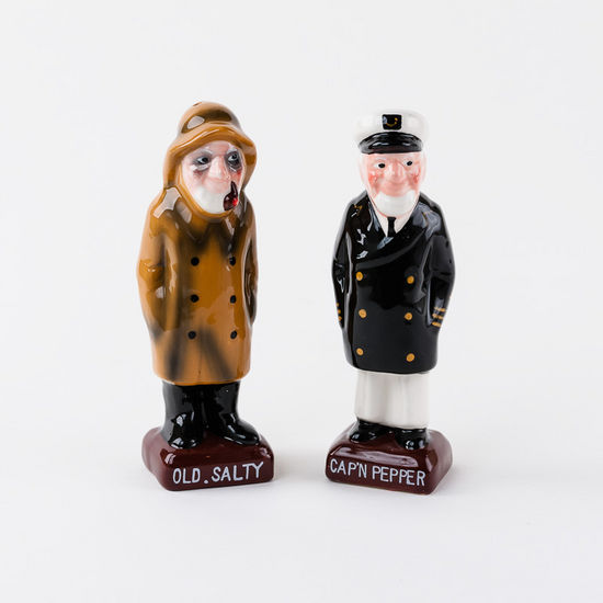 Mr.Salty and Captain Pepper Shakers