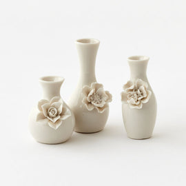 White Mini-Flower Bud Vase