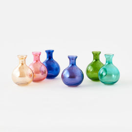 Colorful Iridescent Bottle Vases