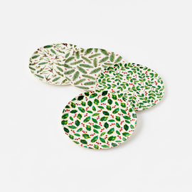 Holiday Botanical Plates