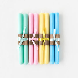 Pastel Taper Candles