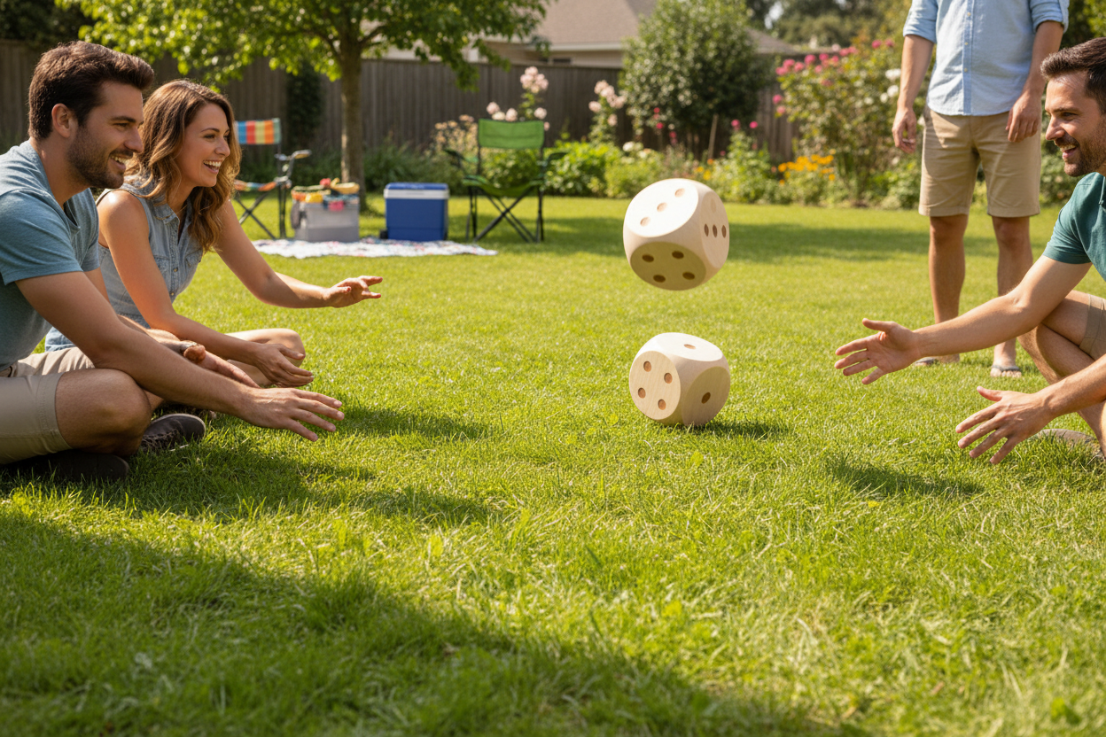Wooden Dice Game