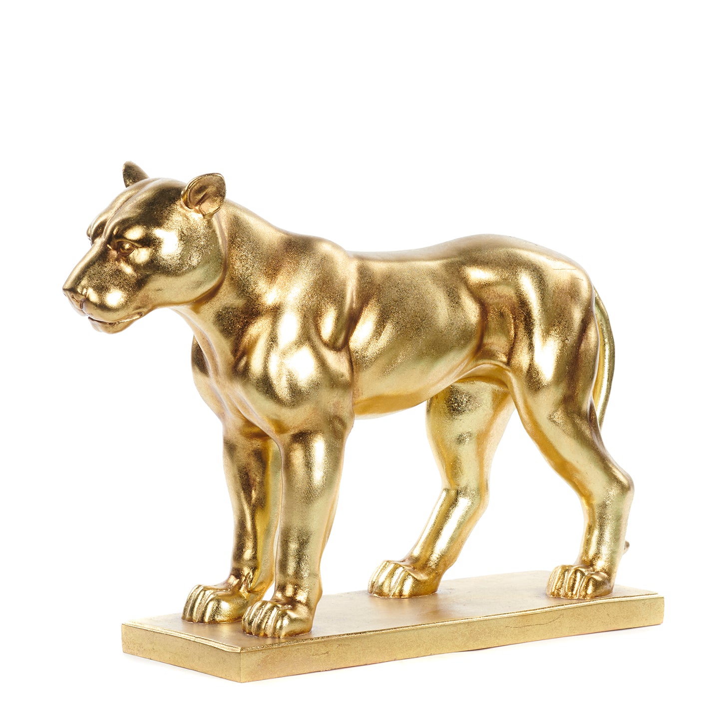 Metallic Standing Lioness