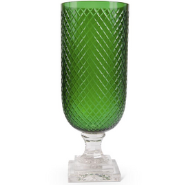 Hobnail Emerald Green Vase