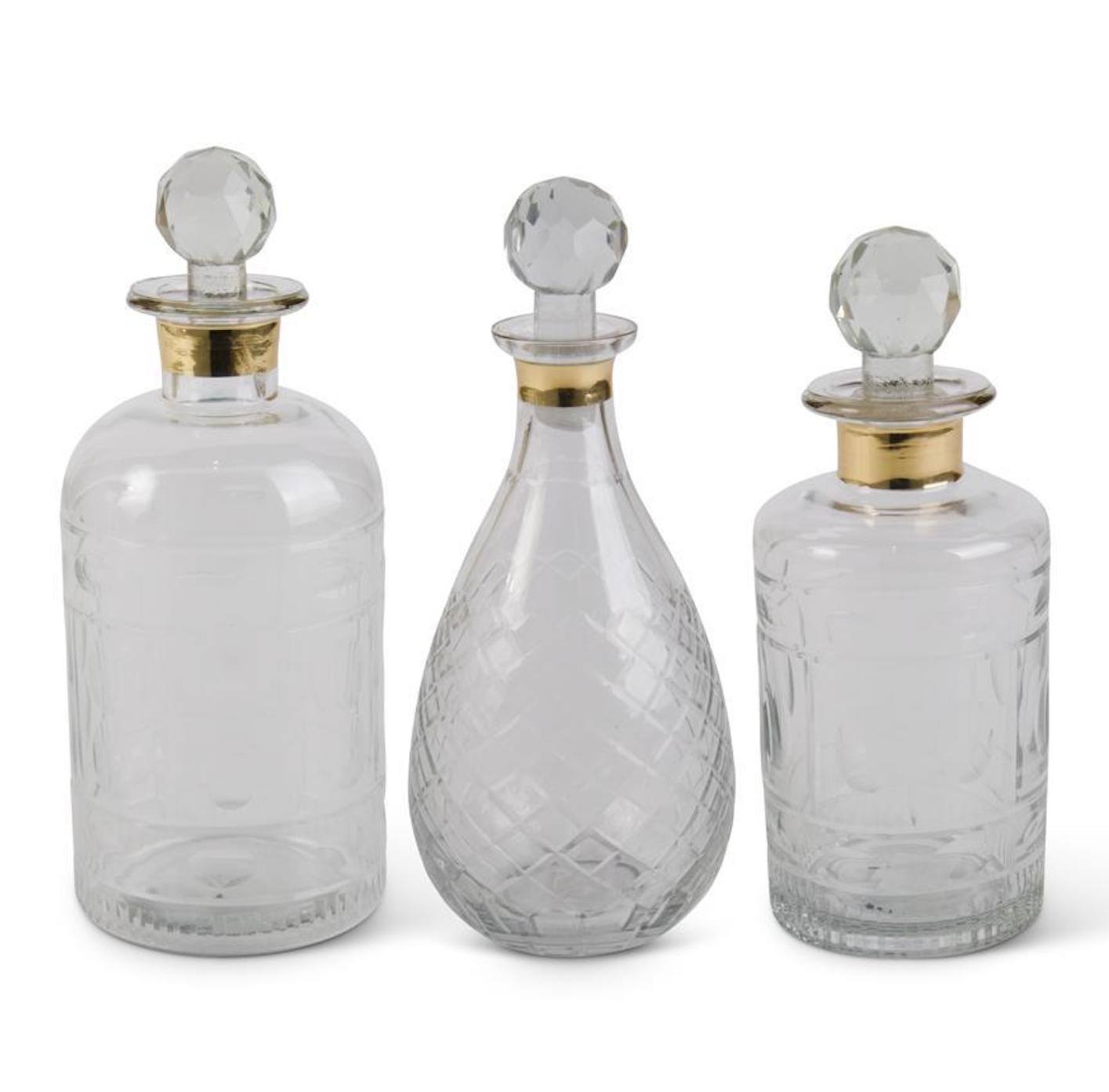 Glass Decanters With Gold Trim – EZLD.co