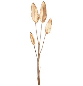 Golden Artificial Bird of Paradise Leaves