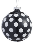 Glitter Ornament with Large Polka Dots