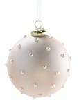 Dotted Pearl Glass Ornament