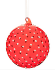 Red Glass Dotted Ornament