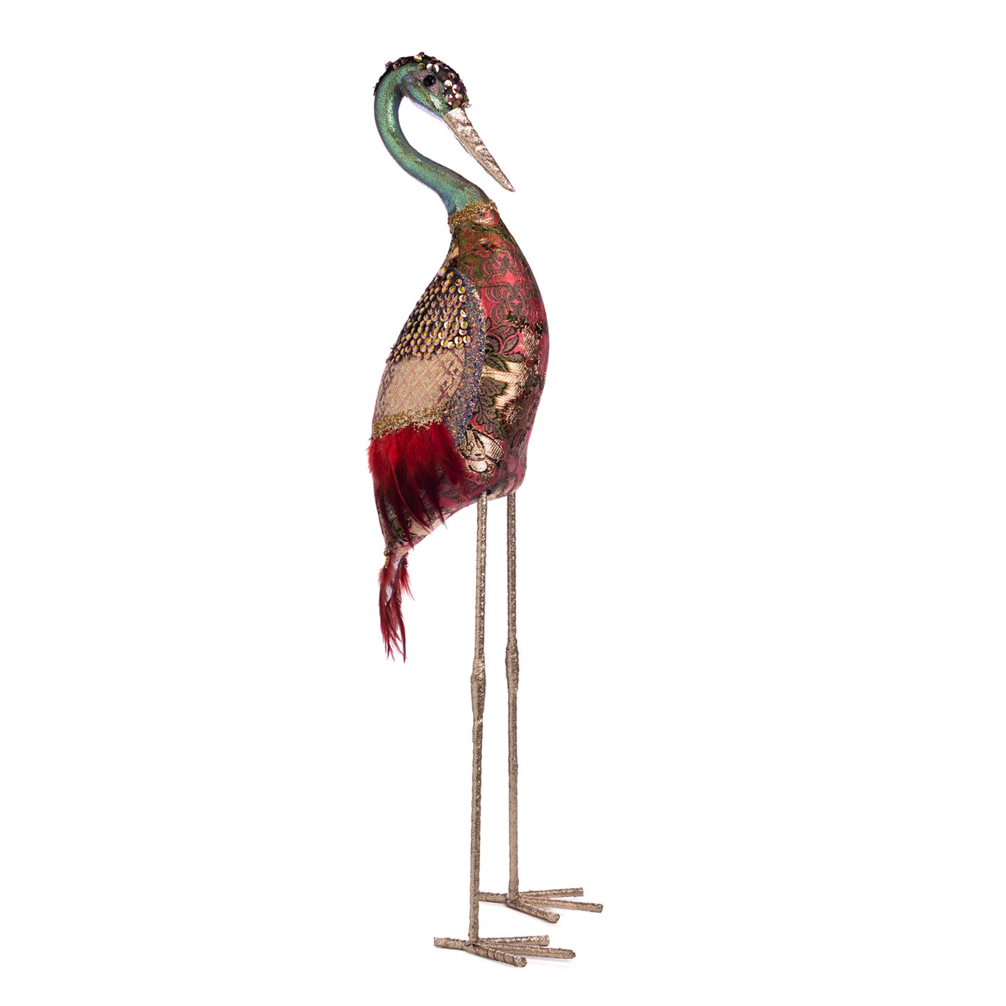 Metallic Standing Stork