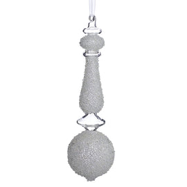 Large Beaded Glass Finial Ornament