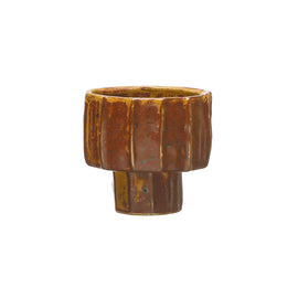 Russet Stoneware Mini Vase