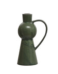 Forest Green Stoneware Bud Vase