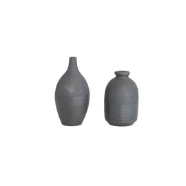 Charcoal-Black Mini Bud Vases