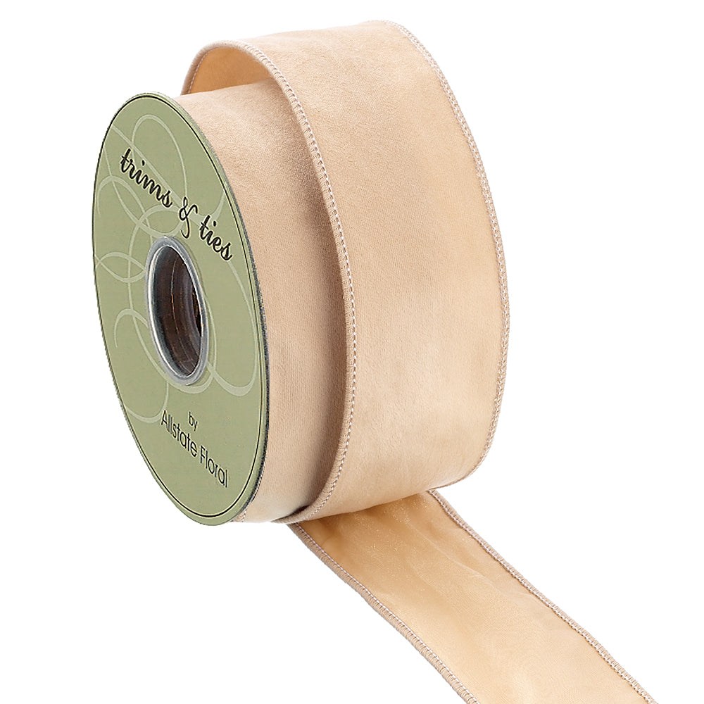 Velvet Ribbon in Soft Peach – EZLD.co