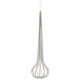 Glittering Teardrop Ornament