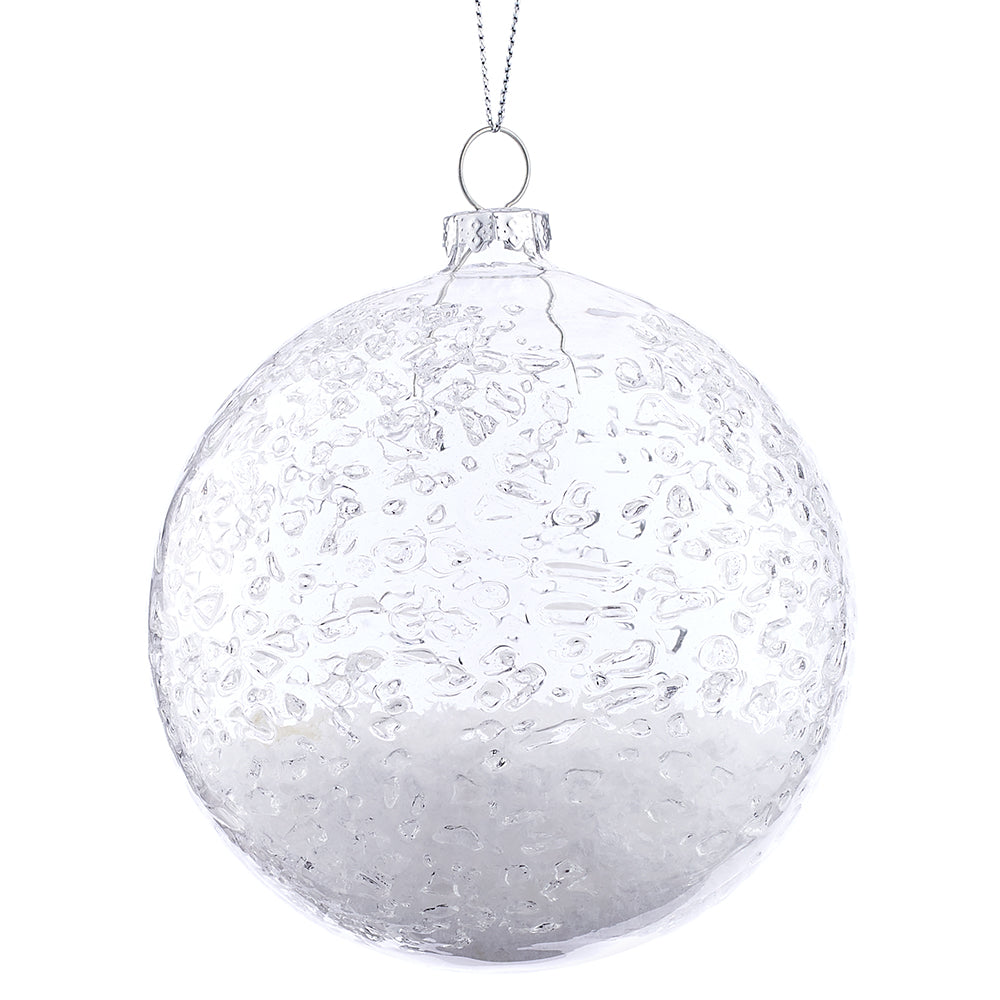 Iced Glass Ornament