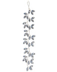 Silver Rhinestone Leaf Ornament