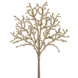 Beaded Gold and Crystal Branches